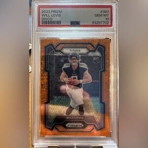 ***Will Levis 2023 Disco Prizm PSA 10 GEM MINT ***